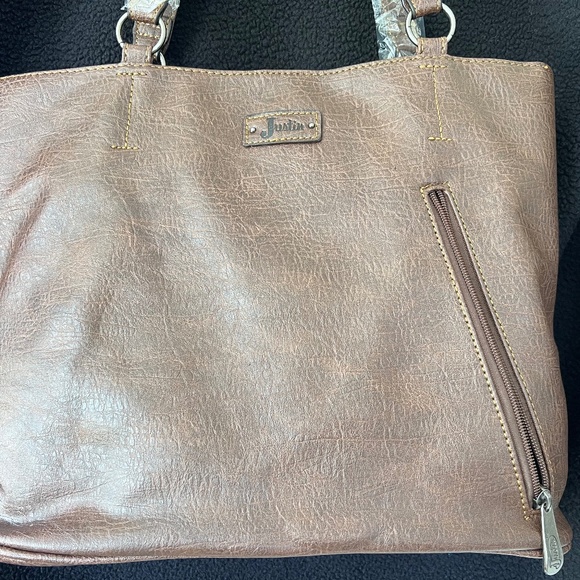 Justin Aztec Print Concealed Carry Tote Bag Western Handbag Purse - Picture 5 of 7